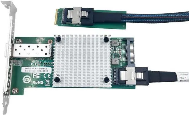 Main image of M.2 to 10G SFP+ Network Card, 82599 Chipset, PCIe x4 Interface