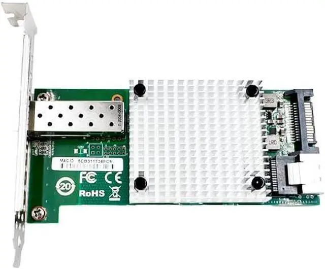 Alt view image 2 of 6 - M.2 to 10G SFP+ Network Card, 82599 Chipset, PCIe x4 Interface