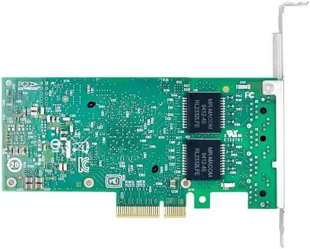 Alt view image 3 of 7 - 4-Port Gigabit Network Card, PCIe x4, RJ45 Ethernet Adapter, 1Gb/s I350AM4 Chipset
