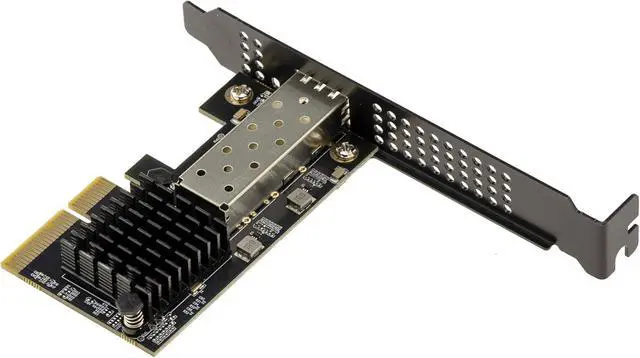 Alt view image 3 of 6 - KALEA-INFORMATIQUE PCIe x4 Gen 4.0 One Port SFP+ 10G Network Controller Card with Chipset REALTEK RTL8127 Chipset, Low Consumption, Passive Cooling