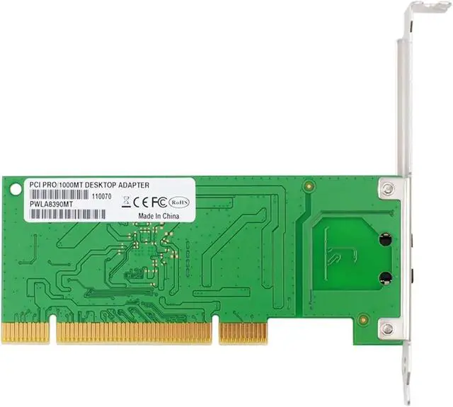 Alt view image 3 of 5 - 8390MT 82540 PRO/1000 MT Gigabit PCI diskless Network Card ethernet RJ45 LAN Adapter Converter Card
