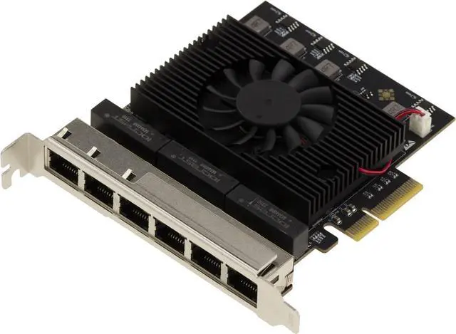 Main image of KALEA-INFORMATIQUE PCIe 6 Port 2.5 LAN Gigabit Ethernet 10 100 1000 2500 1G 2.5G RJ45 Network Controller Card with Realtek RTL8125 Chipset