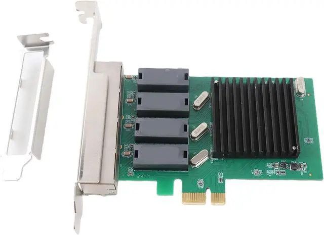 Alt view image 6 of 7 - PCI Express Ethernet LAN Adapter Reliable PCIE 4 Port Gigabit Server Adapter for Server for VMware