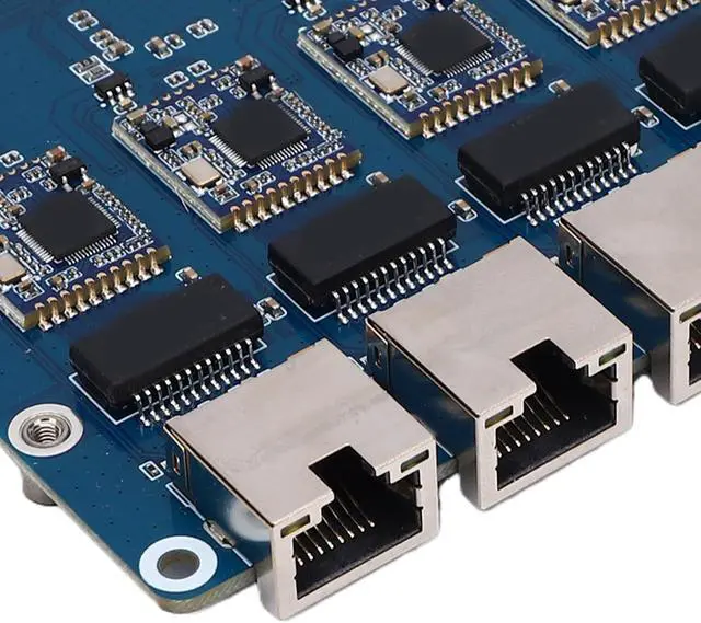 Alt view image 6 of 7 - PUSOKEI PCIe to 2.5G ETH Board, Plug and Play for Rasp Pi 5 with RTL8156 Chipset, Drive Free 2.5G Ethernet Expansion Board,Stable Data Transfer, Green and Yellow LED Indicators