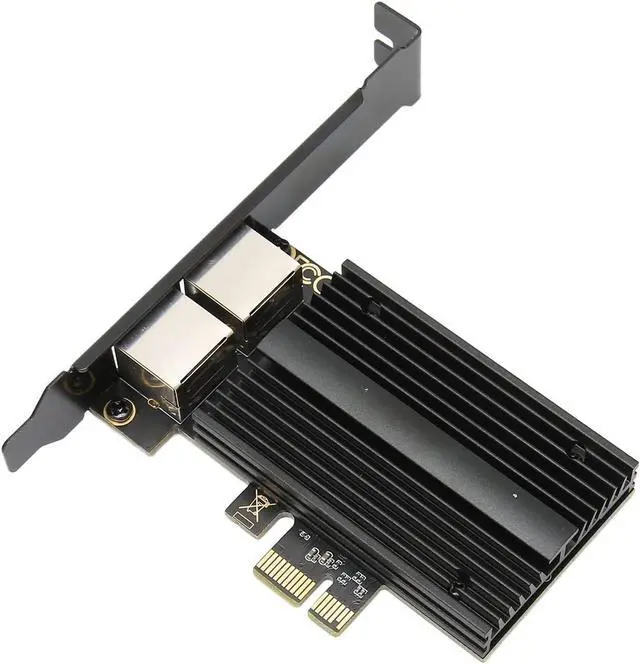 Alt view image 7 of 7 - 2.5G PCIe Network Card, I226 V Chip Dual Port Gigabit Ethernet Card with Low Profile Bracket, for Server Desktop Gaming Laptop s 7/8/10/11 OS X