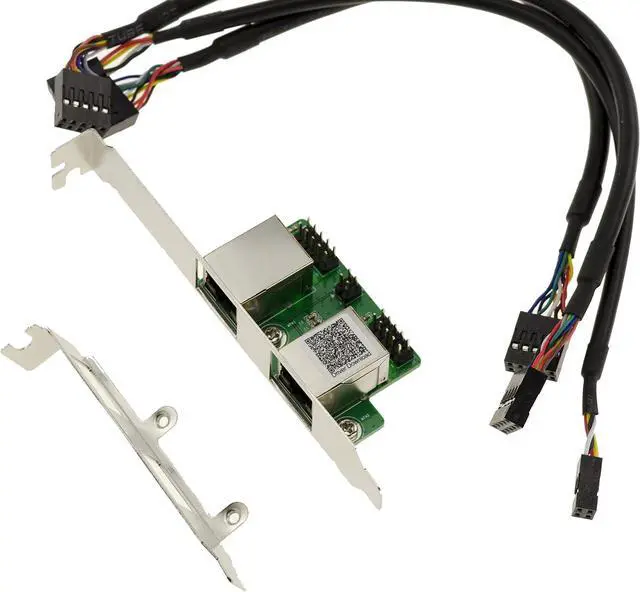 Alt view image 2 of 3 - KALEA-INFORMATIQUE M.2 Board 2 GIGABIT ETHERNET LAN Ports for PCIe, M or B+M Key M2 Port - Dual chipset Realtek RTL8111H