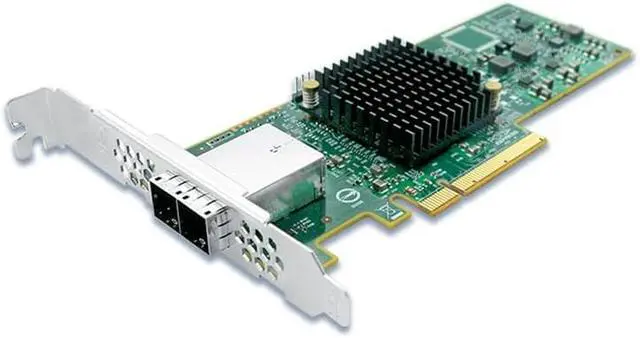 Alt view image 5 of 6 - PCIe 3.0 x8 SAS/SATA Host Bus Adapter, Dual MiniSAS HD SFF-8644 Ports, SAS 3008 Chipset, UEFI Support