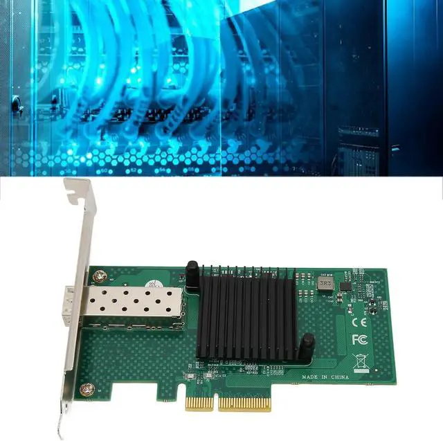 Alt view image 5 of 7 - Zunate 10G Network Adapter PCIE X4 Card, ST7315 X520-82599EN 10G PCIe Network Card Supports IPMI Delivery, 10 Gigabit Ethernet NIC Card for Server