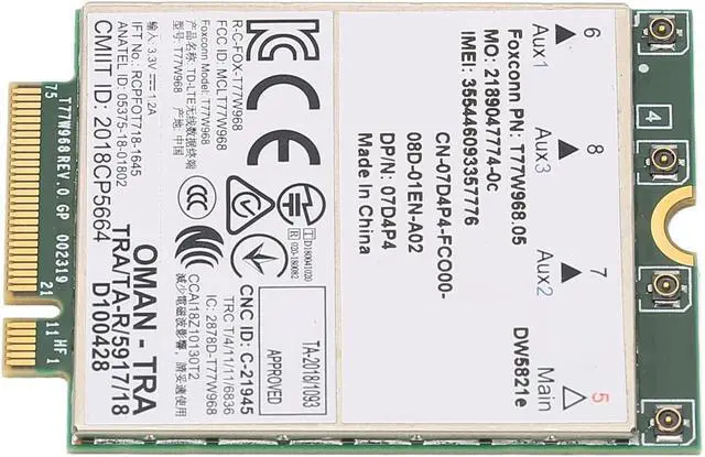 Alt view image 4 of 7 - Wireless Net Card,Wireless Module Network Card Fast Speed Support Positioning PCB Wireless Card Support 3G 4G 5G for Laptop