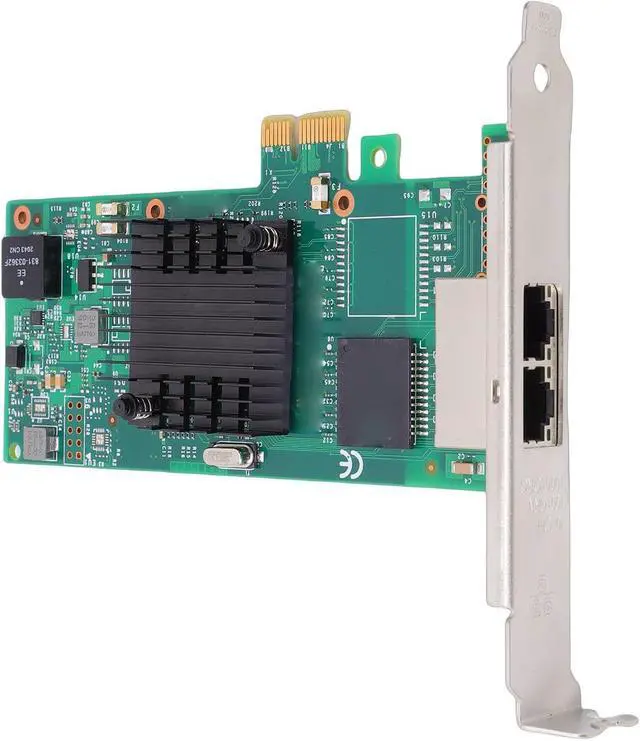 Alt view image 7 of 7 - Yunseity 1G Gigabit Network Card PCIe 2.0 X1 Ethernet Adapter with Dual RJ45 Ports Support for T2 Controller Server Desktop