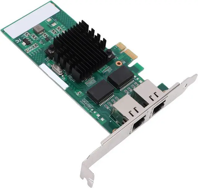 Alt view image 4 of 7 - Gigabit Ethernet Server Adapter, Dual RJ45 Ports 82571 Controller PCI Express Network Card, with Gold Plated Connectors and Low Profile Brackets for Centos RHEL Debian Freebsd
