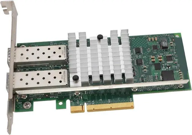 Alt view image 3 of 7 - 10Gb High Speed SFP and PCI E Network Card NIC, Converged Dual SFP and Port PCIE X 8 PCI Express Ethernet LAN Adapter for Server, Low Power Consumption SFPandCIE Network Card