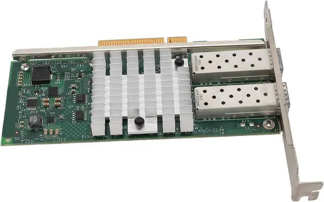 Alt view image 2 of 7 - 10Gb High Speed SFP and PCI E Network Card NIC, Converged Dual SFP and Port PCIE X 8 PCI Express Ethernet LAN Adapter for Server, Low Power Consumption SFPandCIE Network Card