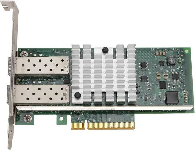Alt view image 6 of 7 - 10Gb High Speed SFP and PCI E Network Card NIC, Converged Dual SFP and Port PCIE X 8 PCI Express Ethernet LAN Adapter for Server, Low Power Consumption SFPandCIE Network Card