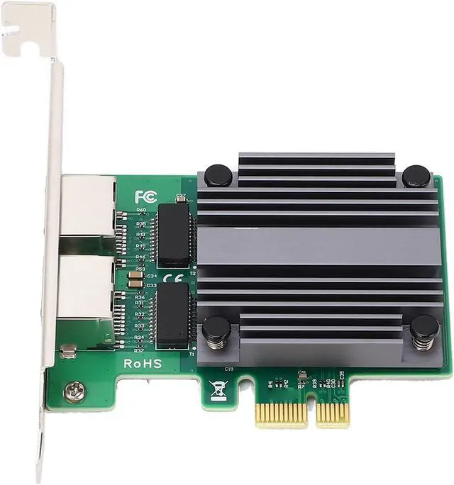 Alt view image 3 of 7 - 2.5GB PCIe Network Card, Dual Port High Speed Ethernet Adapter for Workstations and Desktop Computer Servers
