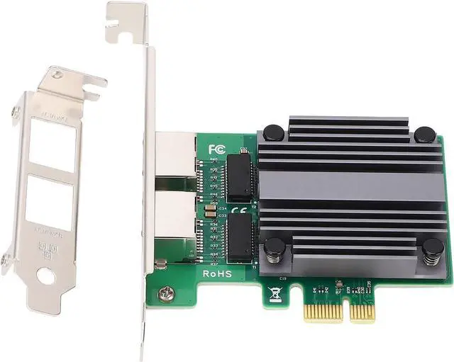 Alt view image 6 of 7 - 2.5GB PCIe Network Card, Dual Port High Speed Ethernet Adapter for Workstations and Desktop Computer Servers
