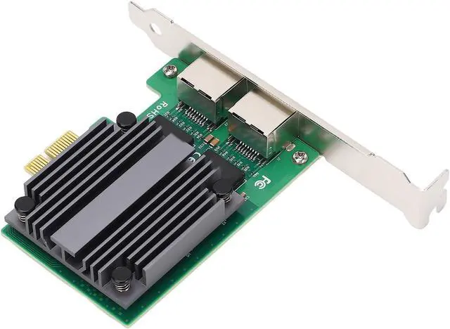 Alt view image 4 of 7 - 2.5GB PCIe Network Card, Dual Port High Speed Ethernet Adapter for Workstations and Desktop Computer Servers