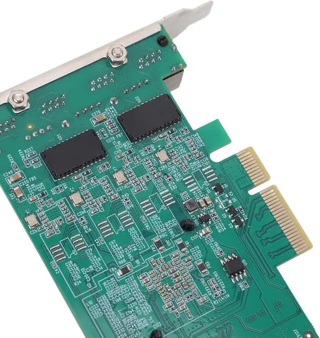 Alt view image 6 of 7 - PCIe Gigabit Card, PCI Express Gigabit Ethernet Card 8125B 4 Port Professional for Desktop PC