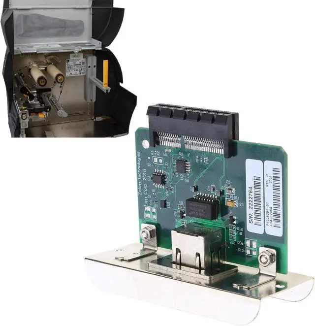 Alt view image 2 of 6 - Internal Ethernets Print Server k Card for ZT210 ZT220 ZT230 ZT610 Print Server k Adapter Accessories Metal