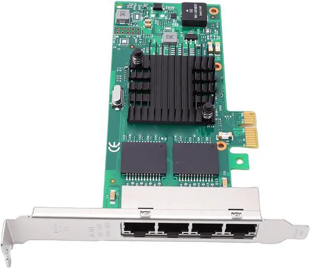 Alt view image 7 of 7 - CUIFATI PCI Express Network Card, Support for 350AM4 Chip 4 RJ45 Ports 1GbE PCIE 2.1 X1 Network Adapter with Low Profile Brackets, for Server Desktop PC Industrial Applications
