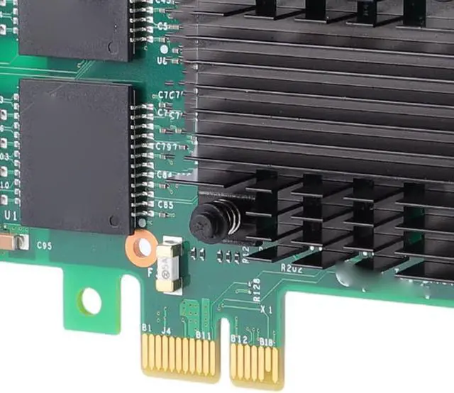 Alt view image 7 of 7 - ciciglow PCI Express Network Card, Support for 350AM4 Chip 1Gbps 4 RJ45 Ports PCIE 2.1 X1 Network Adapter with Low Profile Brackets, for Server Desktop PC Industrial Applications