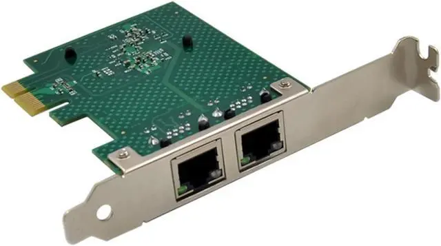 Alt view image 3 of 5 - A23F-BCM5718 Gigabit Server Network Card PCI Express X1 Dual Port Network Adapter Card WOL PXE VLAN