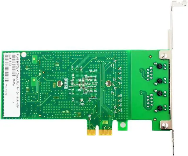 Alt view image 3 of 3 - NA575-T2 PCIeX1 Gigabit Dual Port NIC Server Network Adapter Card with 82575 Chip 10/100/1000Mbps for Desktop PC