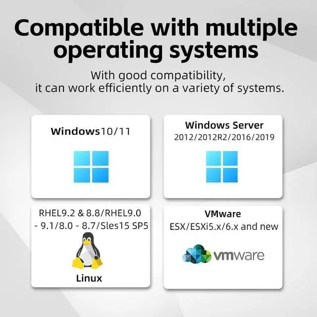 Alt view image 4 of 7 - 10G PCIe Network Card with Marvel AQC113 Controller, 10GBase-T Network Adapter Supports 100M/1G/2.5G/5G, PCIe 3.1 X4, PCI Express Gigabit Ethernet Card for Windows 10/11/Server 2019 R2/Linux