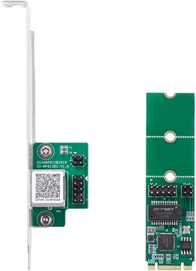 Alt view image 7 of 7 - 2.5Gbps Ethernet Adapters for Desktop PC 2.5G Networking Adapters I225 Chip M.2 Ethernet Controllers Card for Desktop