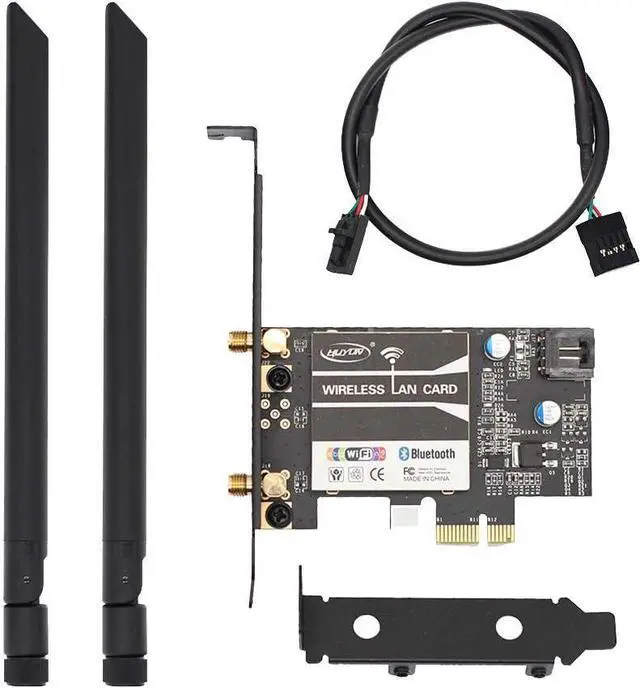 Main image of HUYUN BCM94352 BCM94352Hmb 802.11AC 867Mbps WiFi&Bluetooth 4.0 PC Desktop WLAN Card for Win7/8/10