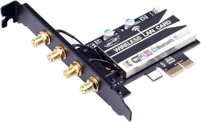 Alt view image 5 of 5 - HUYUN BCM94360CD 1300M WiFi &Bluetooth 4.0 Desktop PCI E 1X Adapter Hackintosh Mac OS