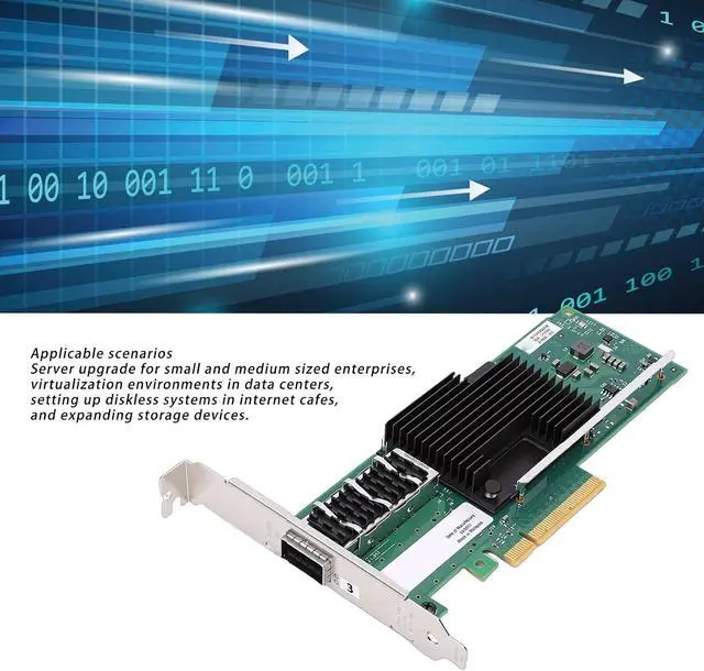 Alt view image 3 of 7 - GOWENIC PCIE Network Card with Single QSFP Port, Support for XL710AM1 Chip PCIe 3.0 x8 Ethernet Adapter, for PC for VMware