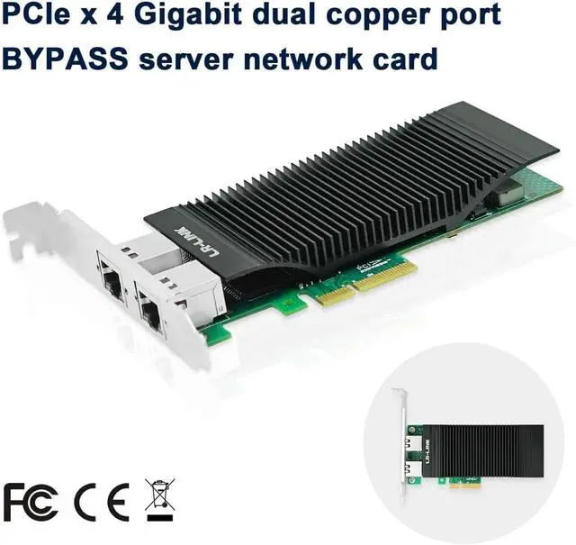 Alt view image 2 of 5 - PCIe x4 Dual-Port Copper Gigabit Industry Ethernet Adapter