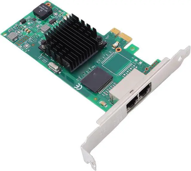 Alt view image 2 of 7 - GOWENIC Gigabit Network Card, Dual RJ45 Ports PCIE 2.0 X1 Ethernet Adapter with T2 Controller Chip, for wins Servers Desktops Industrial PCs