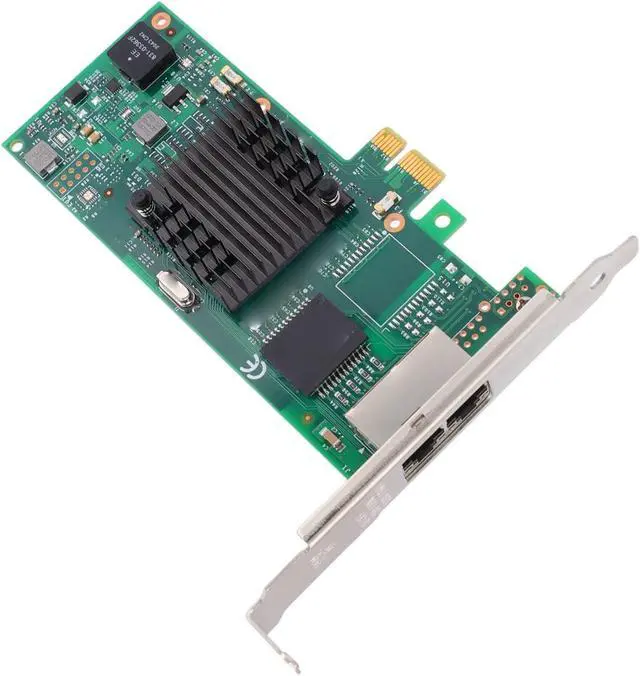 Alt view image 7 of 7 - GOWENIC Gigabit Network Card, Dual RJ45 Ports PCIE 2.0 X1 Ethernet Adapter with T2 Controller Chip, for wins Servers Desktops Industrial PCs