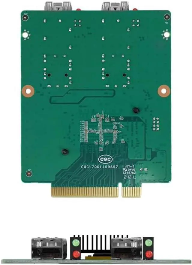 Main image of 10Gb PCI-E NIC Network Card, Dual SFP+ Port Card, PCI Express X8, with Inte 82599-GF Controller, PCI Express Ethernet LAN Adapter Support Windows Server/Linux, Support IEEE 802.3ap