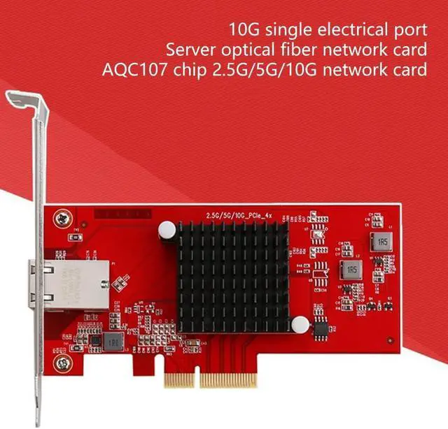 Alt view image 6 of 7 - PCIExpress3.0 Ethernet Card for Desktop 10G 5Gbps 2.5Gbps Multiple Gigabit Networking Adapters Stable Performances