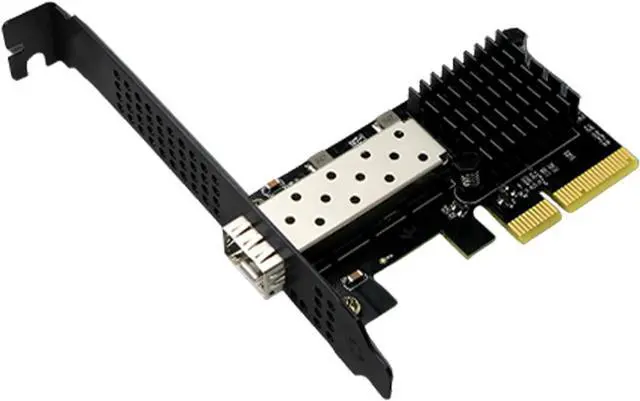 Main image of 10G SFP+ Ethernet Card, PCIe Adapter with Single Port, Supports Wake on LAN and Large Frame, for Server Workstation NAS