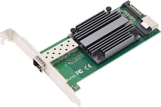 Main image of Fabater M.2 to 10Gb Ethernet Network Card, 825991 SFP Single SFP + Port, 10G NIC Industrial Control Server Network Card for