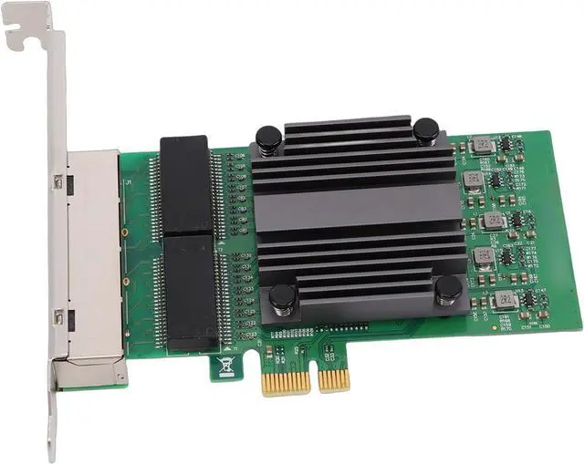 Main image of SUNGOOYUE PCIe X1 4 Port Network Card, Gigabit Ethernet Adapter with 82571 Chip and 4 RJ45 Ports, for Industrial PCs and Servers