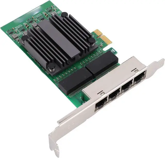 Alt view image 4 of 7 - SUNGOOYUE PCIe X1 4 Port Network Card, Gigabit Ethernet Adapter with 82571 Chip and 4 RJ45 Ports, for Industrial PCs and Servers
