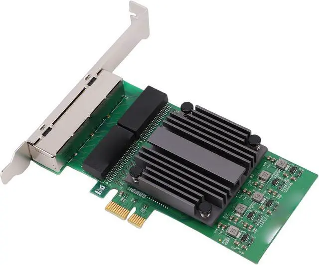 Alt view image 7 of 7 - SUNGOOYUE PCIe X1 4 Port Network Card, Gigabit Ethernet Adapter with 82571 Chip and 4 RJ45 Ports, for Industrial PCs and Servers