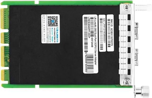 Alt view image 4 of 5 - OCP 3.0 Dual Optical 25G SFP28 Ethernet Network Adapter (Mellanox ConnectX-4 Based) LRES3040PF-OCP