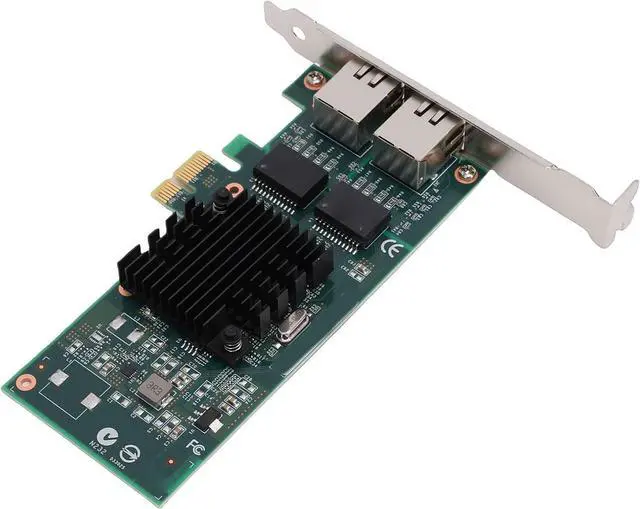 Main image of Cuifati 1Gb Network Card, Dual RJ45 Ports Gigabit Ethernet Adapter with 82576 Controller and Low Profile Bracket, for PCI Express 2.0 X1 Interface
