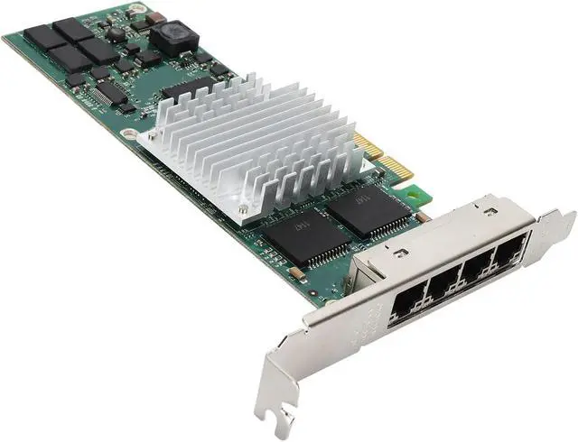 Alt view image 6 of 7 - Gigabit Network Card with 4 RJ45 Port PCIE X4 10,100,1000Mbps Gigabit Ethernet Adapter for 82571GB, LED Indicator,Supports, Systems