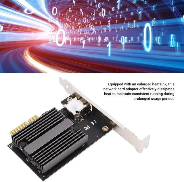 Alt view image 5 of 7 - 10G Wired Network Card Efficient Heat Dissipation Versatile Network for Multiple Device Compatibility