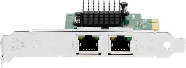 Alt view image 4 of 5 - BCM5720 PCIE X1 Gigabit Ethernet Network Card Dual Port Server Network Adapter Card Compatible with WOL PXE