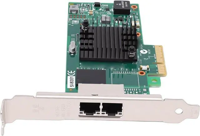Alt view image 6 of 7 - Yoidesu 1Gb Dual Port NIC, PCI Express 2.0 X4 Ethernet Network Card with 350AM2 Controller, for Wins VMware PC Server