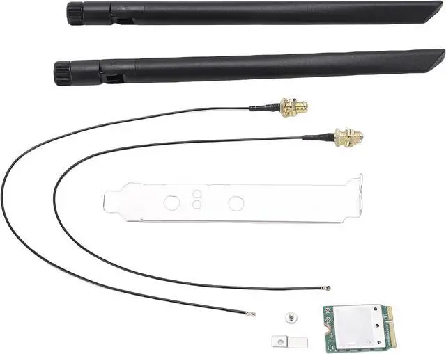 Main image of PUSOKEI WiFi 7 Wireless Card, 5.8Gbps Tri - Band M.2 PCIe Network Adapter with Dual Antennas for Wins 11 PCs, 2.4G / 5G / 6GHz PCI - E WiFi 7 Adapter Card, 320MHz & 4K QAM for