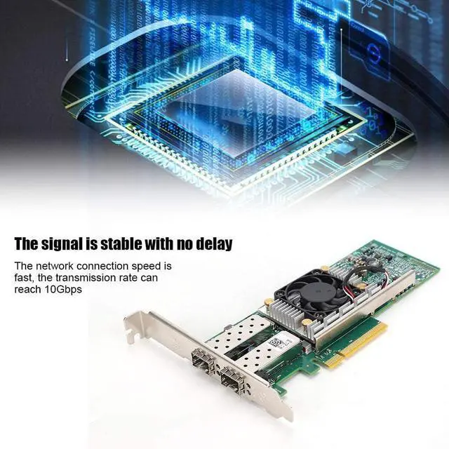 Alt view image 4 of 7 - for Broadcom BCM57810S SFP Network Card 10GB Dual Port Optical Fiber Network Card 10Gbps for Computer